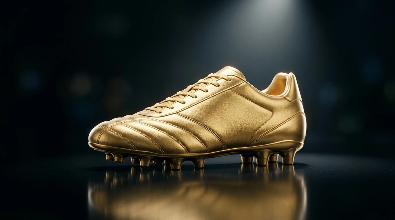 Goldener Fußballschuh als Symbol für den Torschützenkönig der WM 2026